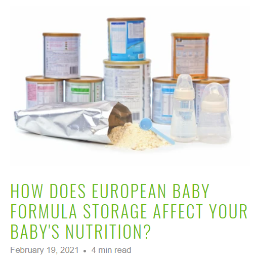 📦 European Baby Formula Storage